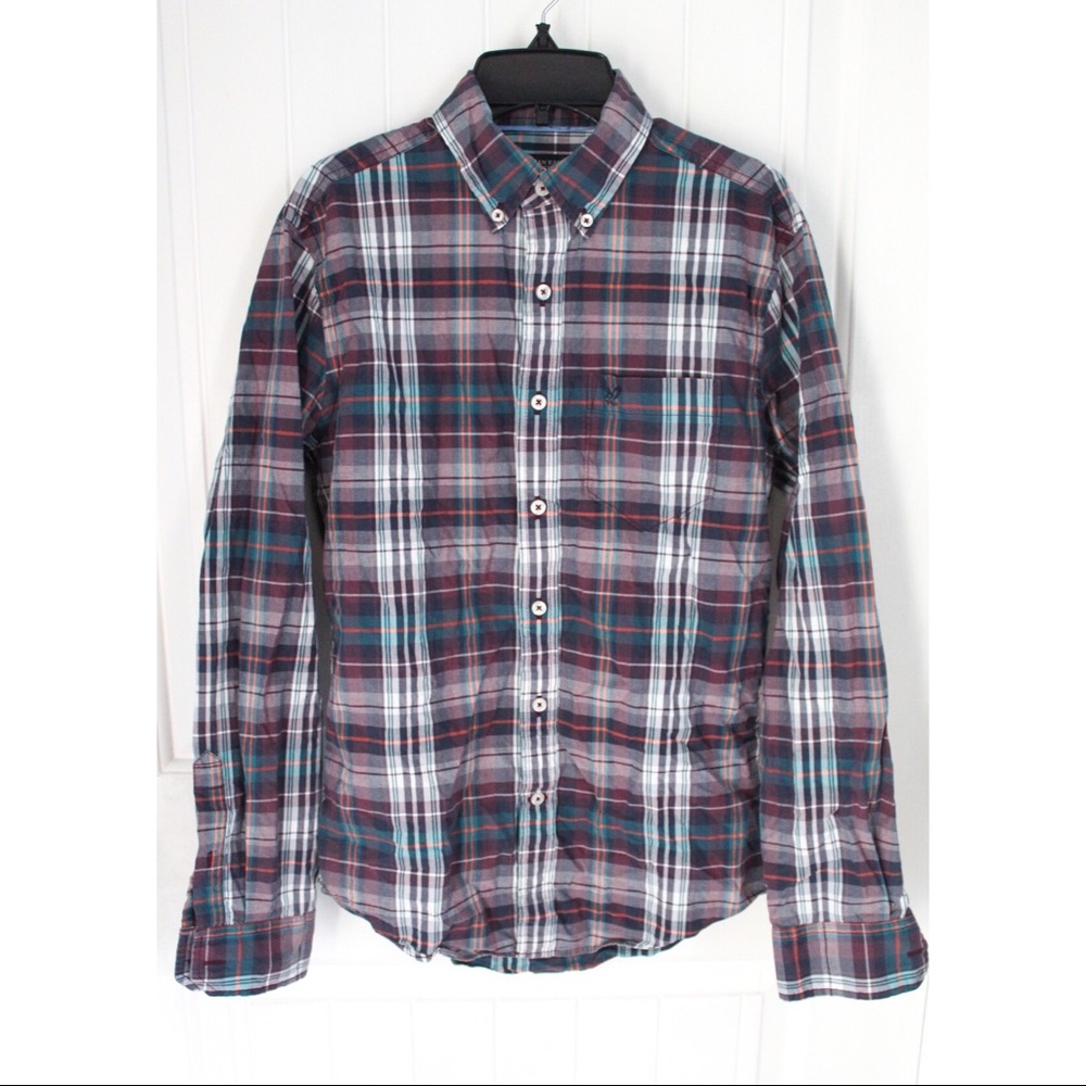 (Sold) American Eagle Plaid Button Down Flannel